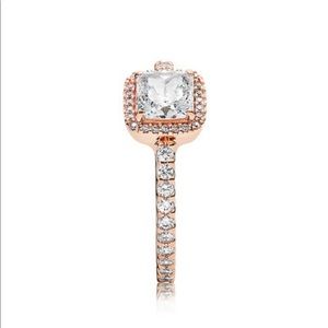 Timeless Elegance Ring, PANDORA Rose & Clear CZ